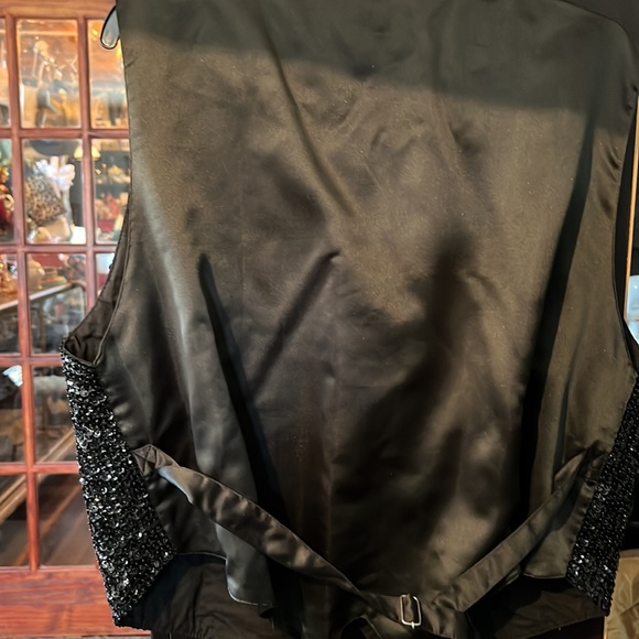 Vintage black sequins vest - Picture 3 of 3